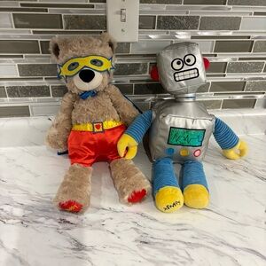 Scentsy Buddy Sebastian superhero bear Gage robot plush